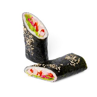 Onigirazu with ham and cheese