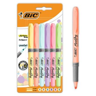 Bic 6 subrayadores pastel grip pa20