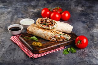 Запеченная шаурма (говядина)