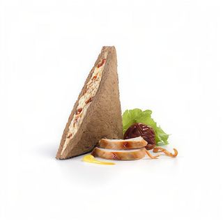 Sándwich De Pollo Con Cebolla Confitada