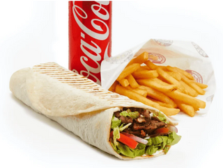 Menú taco de tiras de pollo