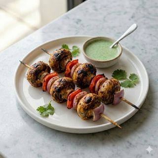 Mushroom Tikka Shashlik (2 Uds.)