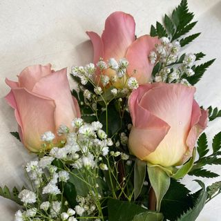 3 rosas color de rosa