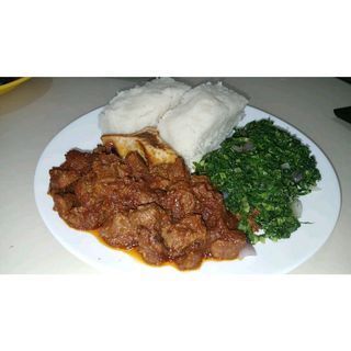 Ugali/Greens/Beef