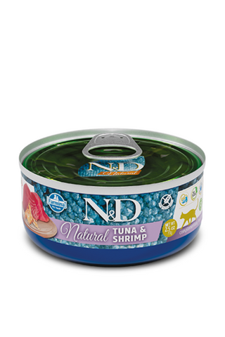 "N&D Can Cat Natural Tuna&Shrimp 70g"