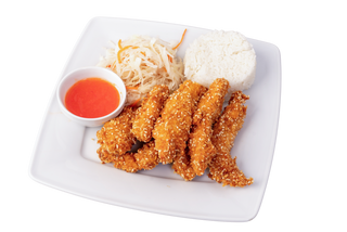 Kurczak w cieście sezamowym