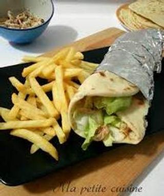 Menù arrotolato kebab