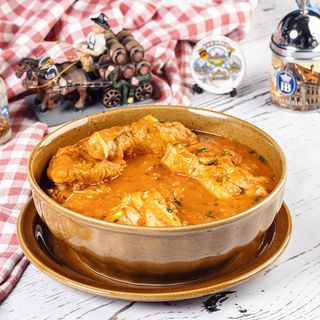 ქათმის ჩახოხბილი ცოცხალ პომიდორში (ქათამი 1.500)