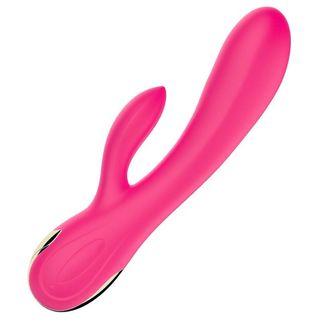 Petting Vibrador Doble Flexible Recargable Calor 7 Modos + Turbo