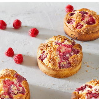 Raspberry crumble tartalet 
