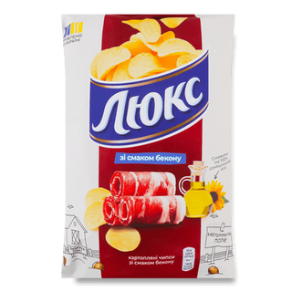 Чипси Люкс зі смаком бекону (125г)