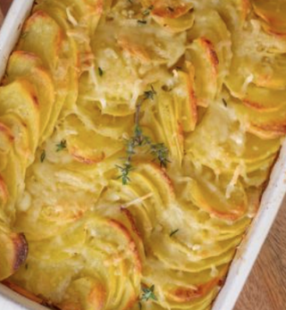 Patatas gratinada