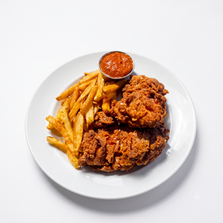 Crispy Chicken and Chips