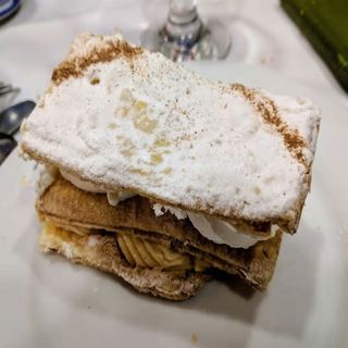 Tarta De Milhoja De Nata Y Crema