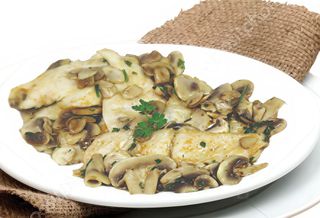 Scaloppina di pollo ai funghi