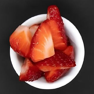 Morangos c/vinho do Porto