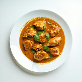 Pollo in salsa curry