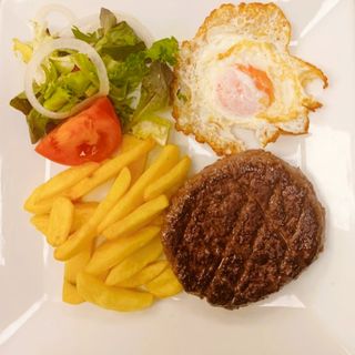 PLATO COMBINADO DE HAMBURGUESA