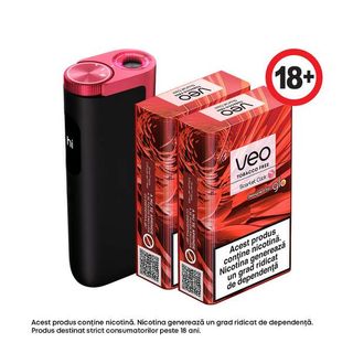 Starter Kit glo™ Hyper PRO Ruby Red + veo™ Scarlet Click
