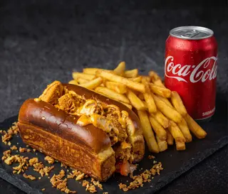 Jackson crispy chicken + pomfrit + coca cola