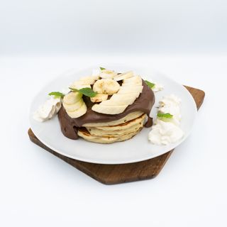 Pancakes z nutellą i bananem