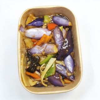 123. Melanzane con carne stufata