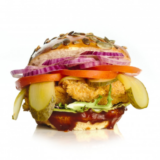 Burger de PUI in crusta de Panko