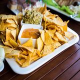 Nachos Con Salsa Chipotle Picante