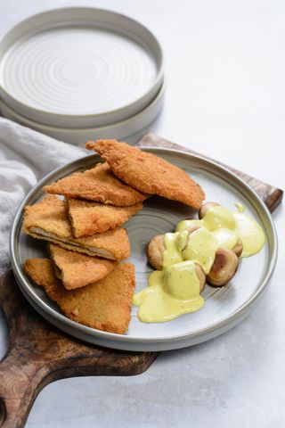 Խրթխրթան հավ սնկով