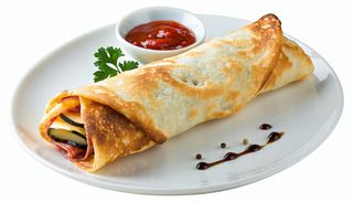 Clatite salam, zacusca si cascaval