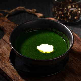 Spinach and leek soup