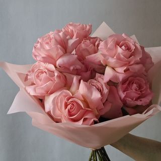 Buchet 15 Trandafiri Dantelati