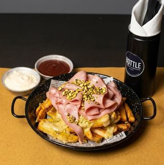 Patatine mortadella e pistacchio