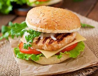 Чизбургер с курицей