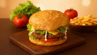 Бургер + напиток на выбор/ Burger+băutura la alegere