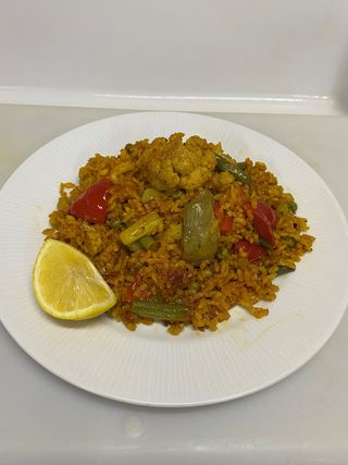 Paella de verduras