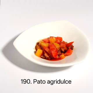 Wok de pato agridulce