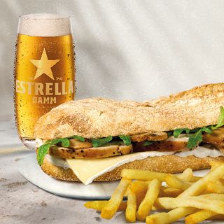 Menú Pollo Brie Trufado 