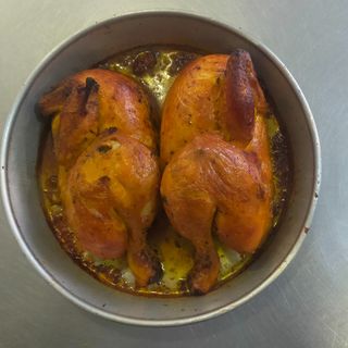 Pollo asado con patatas 