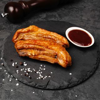 Реберця свинячі смажені, 100 г