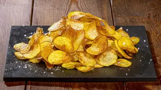 Chips di patate in petali