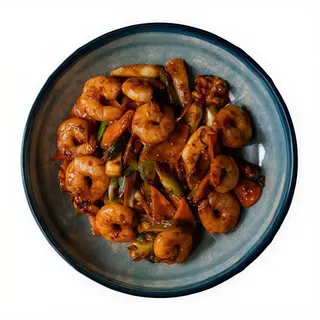 Gambas Estilo Kung Pao