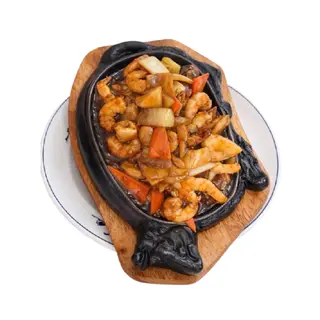 Gambas En Fuente Quemada