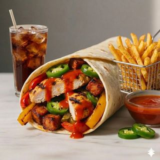 Spicy wrap menù