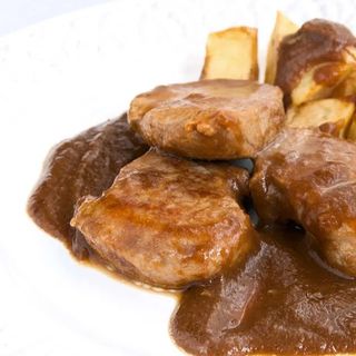 Solomillo a la plancha Salsa Whisky Plato