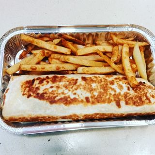 burrito de pollo & patatas