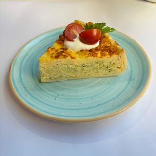 Quiche de puerro y calabacín (sin gluten)