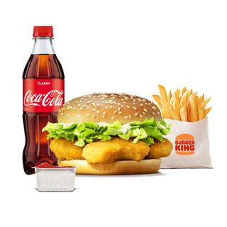 Наггетс бургер с сыром комбо