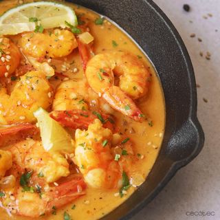 Korma de langostinos