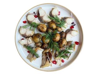 Скумбрія копчена з картоплею (120/100g)